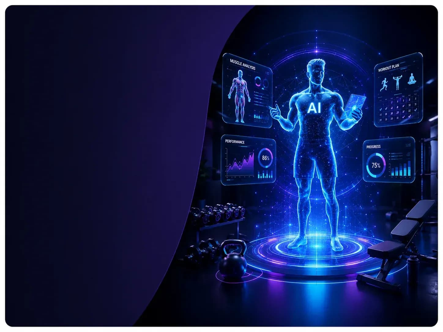 Google Gemini GYM background dark